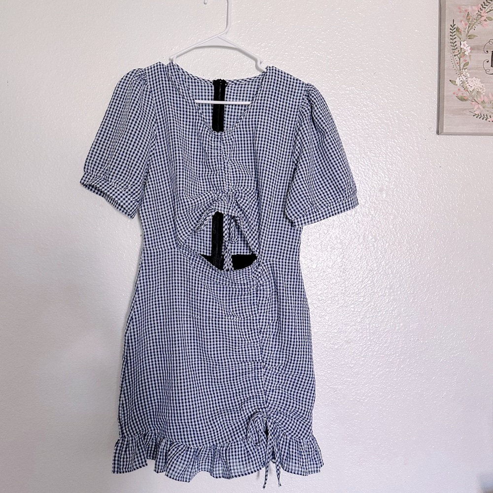 Mini scrunch dress